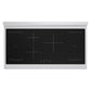 ZLINE Autograph Edition 48 in. 6.7 cu. ft. Paramount Induction Range with 7 Element Cooktop and Dual Ovens in Stainless Steel with Champagne Bronze Helix Handles and Knob Accents (SINRZ-48-KCB)