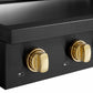 ZLINE Autograph Edition 30 in. Paramount Induction Rangetop with 4 Element Cooktop in Black Stainless Steel and Polished Gold Accents (SINRTBZ-30-G)
