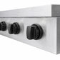 ZLINE Autograph Edition 36 in. Paramount Induction Rangetop with 5 Element Cooktop in Satin Stainless Steel and Matte Black Accents (SINRTSZ-36-MB)