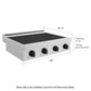 ZLINE Autograph Edition 30 in. Paramount Induction Rangetop with 4 Element Cooktop in Stainless Steel and Matte Black Accents (SINRTZ-30-MB)