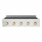 ZLINE Autograph Edition 36 in. Paramount Induction Rangetop with 5 Element Cooktop in Stainless Steel and Polished Gold Accents (SINRTZ-36-G)