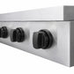ZLINE Autograph Edition 36 in. Paramount Induction Rangetop with 5 Element Cooktop in Stainless Steel and Matte Black Accents (SINRTZ-36-MB)