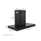 ZLINE 30 in. Convertible Vent Wall Mount Range Hood in Black Stainless Steel, Handle Open Box-Good Condition