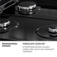 ZLINE Autograph Edition 48 in. 6.0 cu. ft. Legacy Dual Fuel Range with 7 Burner Gas Cooktop and 2 Electric Ovens in Black Stainless Steel and Polished Gold Accents, Open Box-Good Condition