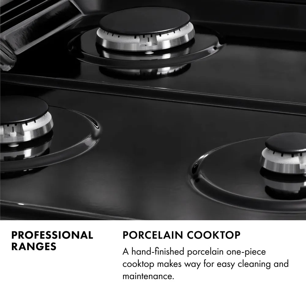 ZLINE 48 in. 6.7 cu. ft. Paramount Double Oven Gas Range with 8 Burner Cooktop in Stainless Steel, Open Box-Great Condition