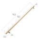 ZLINE Autograph Edition 48 in. Wall-Mount Range Hood Helix Handle (Set of 1) in Champagne Bronze (RHHZ-K-CB-48)