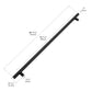 ZLINE Autograph Edition 48 in. Wall-Mount Range Hood Helix Handle (Set of 1) in Matte Black (RHHZ-K-MB-48)