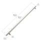 ZLINE 48 in. Wall-Mount Range Hood Helix Handle (Set of 1) in Stainless Steel (RHHZ-K-ST-48)