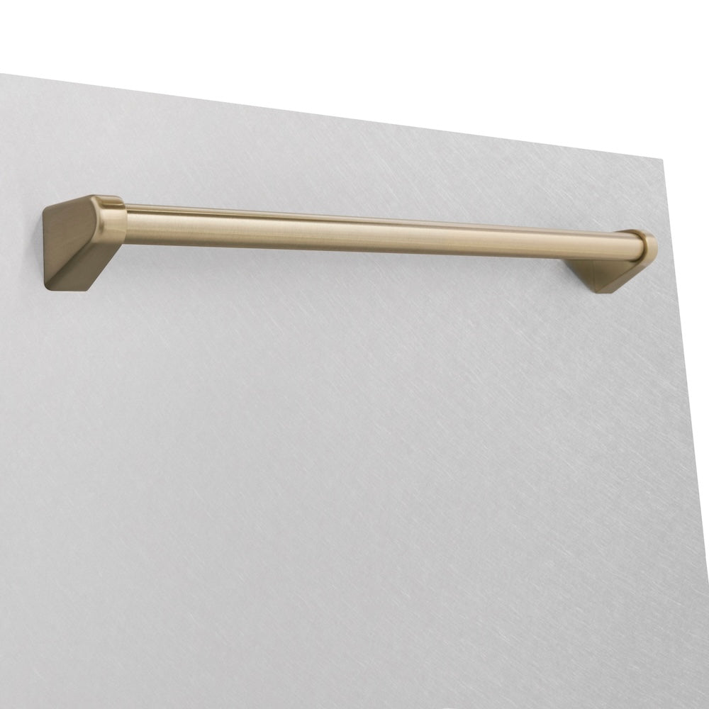ZLINE Autograph Edition 24 in. Monument Dishwasher Panel with Color Options and Champagne Bronze Handle (DPMTZ-24-CB)