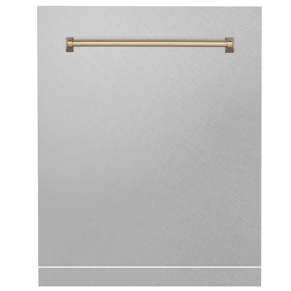 ZLINE Autograph Edition 24 in. Monument Dishwasher Panel with Color Options and Champagne Bronze Handle (DPMTZ-24-CB)