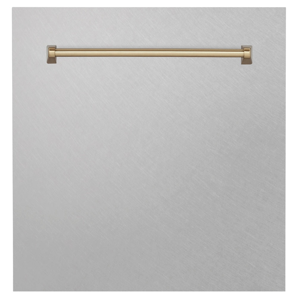 ZLINE Autograph Edition 24 in. Monument Dishwasher Panel with Color Options and Champagne Bronze Handle (DPMTZ-24-CB)