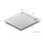 ZLINE Autograph Edition 24 in. Monument Dishwasher Panel with Color Options and Polished Gold Handle (DPMTZ-24-G) dimensional diagram.