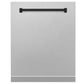 ZLINE Autograph Edition 24 in. Monument Dishwasher Panel with Color Options and Matte Black Handle (DPMTZ-24-MB)
