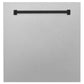 ZLINE Autograph Edition 24 in. Monument Dishwasher Panel with Color Options and Matte Black Handle (DPMTZ-24-MB)