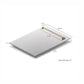 ZLINE Autograph Edition 18 in. Tallac Dishwasher Panel in Satin Stainless Steel Finish with Champagne Bronze Handle (DPVZ-SN-18-CB) dimensional diagram.