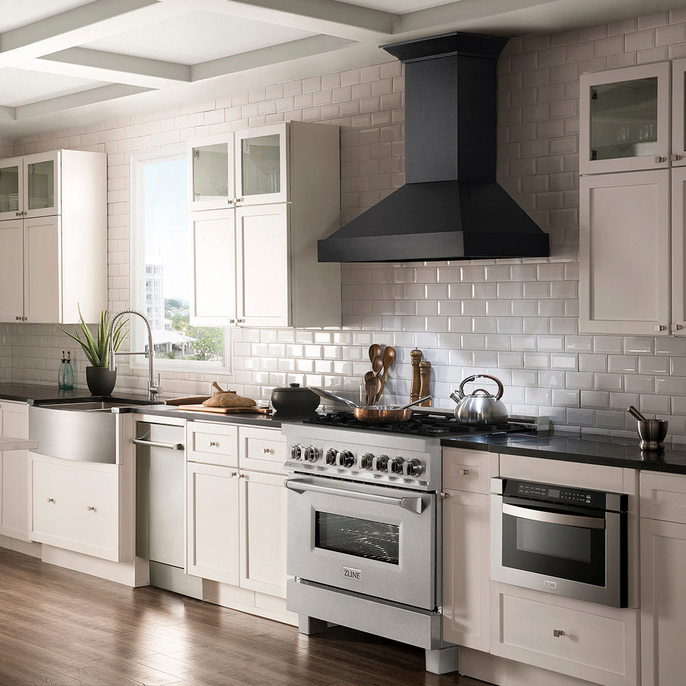 ZLINE 36 in. 4.6 cu. ft. Legacy Dual Fuel Range with 6 Burner Gas Cooktop and Electric Convection Oven in Satin Stainless Steel, Open Box-Good Condition
