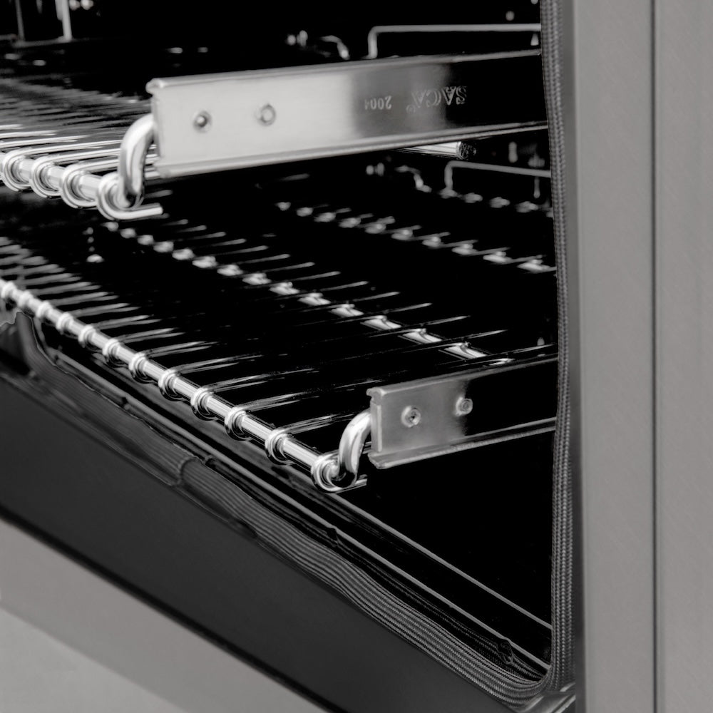 ZLINE 30 in. Kitchen Package with Satin Stainless Steel Dual Fuel Range and Over The Range Microwave (2KP-RASOTRH30)