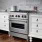 ZLINE 30 in. 4.0 cu. ft. Legacy Dual Fuel Range with 4 Burner Gas Cooktop and Electric Convection Oven in Satin Stainless Steel, Open Box-Good Condition
