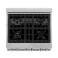ZLINE 30 in. 4.0 cu. ft. Legacy Dual Fuel Range with 4 Burner Gas Cooktop and Electric Convection Oven in Satin Stainless Steel, Open Box-Excellent Condition
