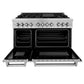 ZLINE 48 in. 6.0 cu. ft. Legacy Dual Fuel Range with 7 Burner Gas Cooktop and 2 Electric Ovens in Satin Stainless Steel, Open Box-Good Condition