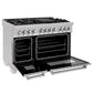 ZLINE 48 in. 6.0 cu. ft. Legacy Dual Fuel Range with 7 Burner Gas Cooktop and 2 Electric Ovens in Satin Stainless Steel, Open Box-Good Condition