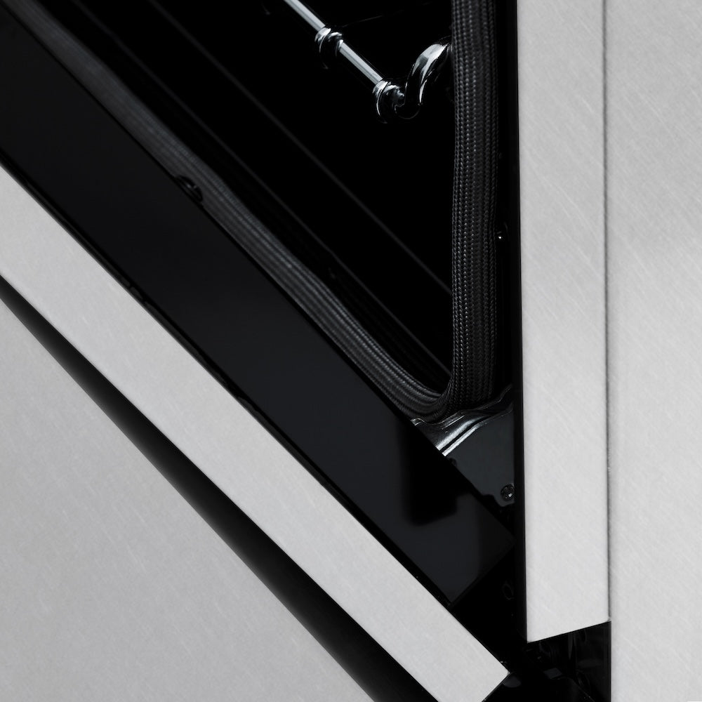 ZLINE 60 in. 7.4 cu. ft. Legacy Dual Fuel Range with 9 Burner Gas Cooktop and 2 Electric Convection Ovens in Satin Stainless Steel, Open Box-Great Condition