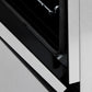 ZLINE 30 in. 4.0 cu. ft. Legacy Dual Fuel Range with Gas Cooktop and Electric Convection Oven in Satin Stainless Steel with 4 Brass Burners (RAS-SN-BR-30) StayPut oven door hinge.