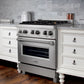 ZLINE 30 in. 4.0 cu. ft. Legacy Dual Fuel Range with Gas Cooktop and Electric Convection Oven in Satin Stainless Steel with 4 Brass Burners (RAS-SN-BR-30)