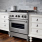 ZLINE 30 in. 4.0 cu. ft. Legacy Dual Fuel Range with Gas Cooktop and Electric Convection Oven in Satin Stainless Steel with 4 Brass Burners (RAS-SN-BR-30)
