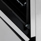 ZLINE 48 in. 6.0 cu. ft. Legacy Dual Fuel Range with Gas Cooktop and 2 Electric Ovens in Satin Stainless Steel with 6 Brass Burners (RAS-SN-BR-48) StayPut oven door hinge.