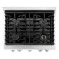 ZLINE 30 in. 4.2 cu. ft. Paramount Dual Fuel Range with 4 Burner Gas Cooktop and Electric Convection Oven in Satin Stainless Steel, Open Box-Great Condition