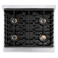 ZLINE Autograph Edition 30 in. 4.2 cu. ft. Paramount Dual Fuel Range with 4 Burner DuoPro™ Cooktop and Electric Convection Oven in Satin Stainless Steel and Champagne Bronze Accents, Open Box-Great Condition