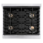 ZLINE Autograph Edition 30 in. 4.2 cu. ft. Paramount Dual Fuel Range with 4 Burner DuoPro™ Cooktop and Electric Convection Oven in Satin Stainless Steel and Matte Black Accents, Open Box-Good Condition