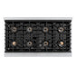 ZLINE Autograph Edition 48 in. 6.7 cu. ft. Paramount Dual Fuel Range with 8 Burner DuoPro™ Cooktop and Dual Ovens in Satin Stainless Steel and Polished Gold Accents, Open Box-Good Condition