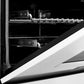 ZLINE 36 in. Kitchen Package with Satin Stainless Steel Dual Fuel Range with White Matte Door and Convertible Vent Range Hood (2KP-RASWMRH36)