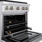 ZLINE 30 in. 4.2 cu. ft. Paramount Gas Range with 4 Burner Cooktop and Convection Gas Oven in Satin Stainless Steel, Open Box-Great Condition