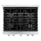 ZLINE 30 in. 4.2 cu. ft. Paramount Gas Range with 4 Burner Cooktop and Convection Gas Oven in Satin Stainless Steel, Open Box-Great Condition