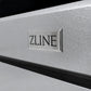 ZLINE Autograph Edition 30 in. 4.2 cu. ft. Paramount Gas Range with 4 Burner DuoPro™ Cooktop and Convection Gas Oven in Satin Stainless Steel and Polished Gold Accents (PSGRSZ-30-G) ZLINE badge on Satin Stainless Steel showing circular, non-directional finish.