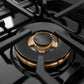 ZLINE Autograph Edition 30 in. 4.2 cu. ft. Paramount Gas Range with 4 Burner DuoPro™ Cooktop and Convection Gas Oven in Satin Stainless Steel and Polished Gold Accents, Open Box-Good Condition