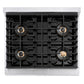 ZLINE Autograph Edition 30 in. 4.2 cu. ft. Paramount Gas Range with 4 Burner DuoPro™ Cooktop and Convection Gas Oven in Satin Stainless Steel and Polished Gold Accents, Open Box-Great Condition