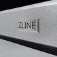 ZLINE Autograph Edition 36 in. 5.2 cu. ft. Paramount Gas Range with 6 Burner DuoPro™ Cooktop and Convection Gas Oven in Satin Stainless Steel and Polished Gold Accents (PSGRSZ-36-G) ZLINE badge on Satin Stainless Steel showing circular, non-directional finish.