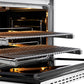 ZLINE Autograph Edition 36 in. 5.2 cu. ft. Paramount Gas Range with 6 Burner DuoPro™ Cooktop and Convection Gas Oven in Satin Stainless Steel with White Matte Door and Matte Black Accents, Open Box-Great Condition