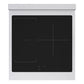 ZLINE 24 in. 3.2 cu. ft. Paramount Induction Range with 3 Element Cooktop and Electric Convection Oven in Satin Stainless Steel, Open Box-Good Condition