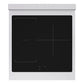 ZLINE 24 in. 3.2 cu. ft. Paramount Induction Range with 3 Element Cooktop and Electric Convection Oven in Satin Stainless Steel, Open Box-Great Condition