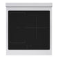 ZLINE 24 in. 3.2 cu. ft. Paramount Induction Range with 3 Element Cooktop and Electric Convection Oven in Satin Stainless Steel with Black Matte Door (SINRS-BLM-24)