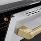 ZLINE Autograph Edition 30 in. 4.2 cu. ft. Paramount Induction Range with 4 Element Cooktop and Electric Convection Oven in Satin Stainless Steel with Champagne Bronze Accents, Open Box-Great Condition