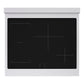 ZLINE Autograph Edition 30 in. 4.2 cu. ft. Paramount Induction Range with 4 Element Cooktop and Electric Convection Oven in Satin Stainless Steel with Champagne Bronze Accents, Open Box-Great Condition