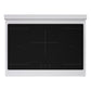 ZLINE Autograph Edition 36 in. 5.2 cu. ft. Paramount Induction Range with 5 Element Cooktop and Electric Convection Oven in Satin Stainless Steel with White Matte Door and Matte Black Accents, Open Box-Great Condition
