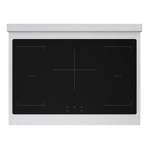 ZLINE Autograph Edition 36 in. 5.2 cu. ft. Paramount Induction Range with 5 Element Cooktop and Electric Convection Oven in Satin Stainless Steel with White Matte Door and Matte Black Accents, Open Box-Great Condition