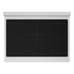 ZLINE Autograph Edition 36 in. 5.2 cu. ft. Paramount Induction Range with 5 Element Cooktop and Electric Convection Oven in Satin Stainless Steel with White Matte Door and Matte Black Accents, Open Box-Good Condition